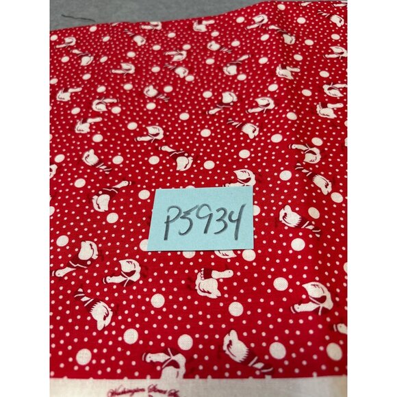 Red Quilting Fabric 1/2 Yard x 44" Toy Box Miniatures by Sara Morgan Washington - Picture 5 of 5